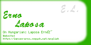 erno laposa business card